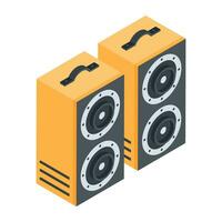 Modern Studio Equipment Isometric Icon vector