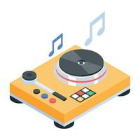 Modern Studio Equipment Isometric Icon vector