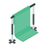 Modern Studio Equipment Isometric Icon vector