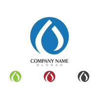 water drop Logo Template vector