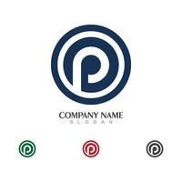 P Letter Logo Template vector