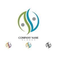 Human character logo sign vector