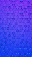 Abstract gradient blue violet neon of hexagon pattern background. tech concept. photo