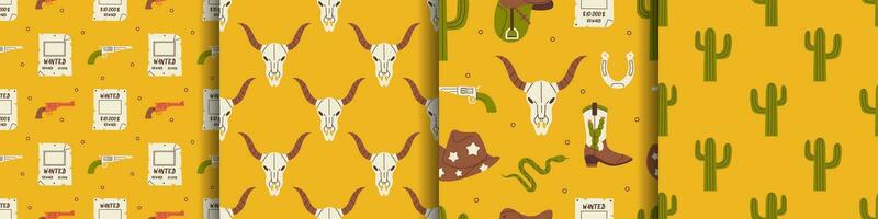 Wild West Pattern Vector Art, Icons, and Graphics for Free Download