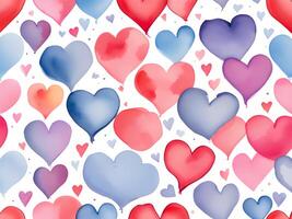 valentine day background with hearts. illustration photo