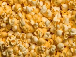 close up of popcorn texture background photo