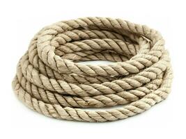 rope isolated on white background photo