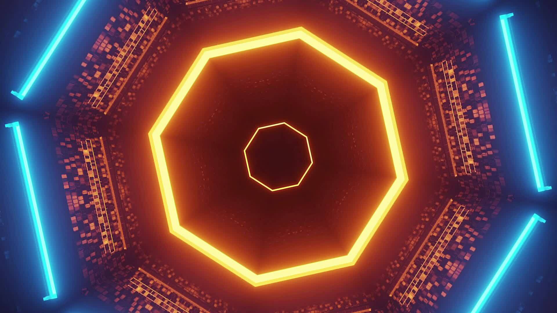 Octagon Background Stock Video Footage for Free Download