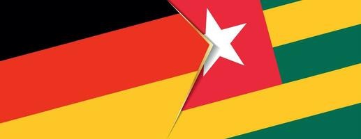 Germany and Togo flags, two vector flags.