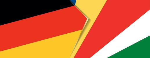 Germany and Seychelles flags, two vector flags.