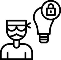 Intellectual Property Theft Vector Icon Design