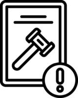 Litigation Risks Vector Icon Design