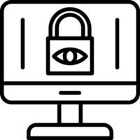 Internet Privacy Concerns Vector Icon Design