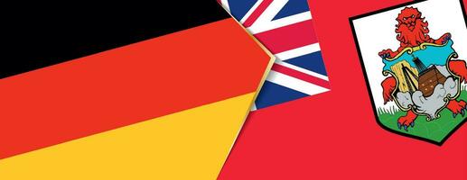 Germany and Bermuda flags, two vector flags.