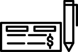 Cheque Vector Icon Design