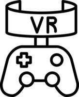 Vr Game Vector Icon Design