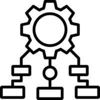 Process Mapping Vector Icon Design