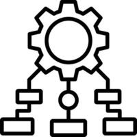 Process Mapping Vector Icon Design