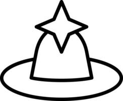 diseño de icono de vector de sombrero