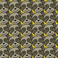 cute seamless pattern of cute panda cartoon. photo