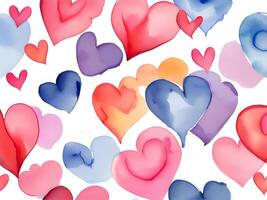 valentine day background with hearts. illustration photo