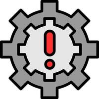 Operational Disruption Vector Icon Design