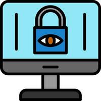 Internet Privacy Concerns Vector Icon Design