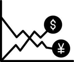 Exchange Rate Volatility Vector Icon Design