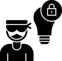 Intellectual Property Theft Vector Icon Design