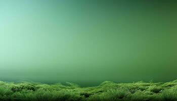 un verde pared con un blanco antecedentes ai generado foto