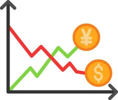 Stock Market Volatility Vector Icon Design