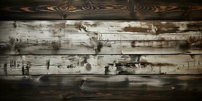 Old Rustic Dark Grunge Wooden Wood Texture Wall, Floor or Table - Wooden Background Banner photo