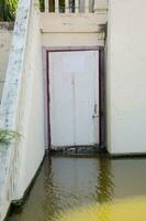 a view of a flooded street in Thailand photo