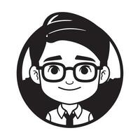 Geek Boy Vector illustration