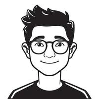 Geek Boy Vector illustration