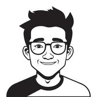 Geek Boy Vector illustration