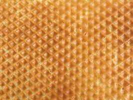 close up of waffle texture background photo