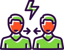 Conflict Negotiation Vector Icon Design