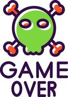 Game Over Vector Icon Design