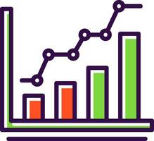 evaluación comparativa vector icono diseño