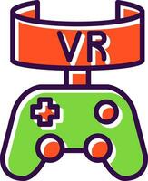 vr juego vector icono diseño