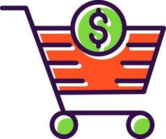 Shopping Cart Abandonment Vector Icon Design