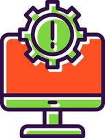 IT System Failures Vector Icon Design