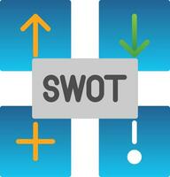 SWOT Analysis Vector Icon Design