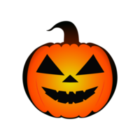 Halloween symbol, scary pumpkin face with evil smile. Jack o lantern icon. png