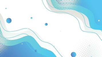 White and blue gradient dynamic fluid shapes abstract background vector