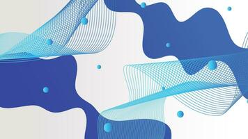White and blue gradient dynamic fluid shapes abstract background vector