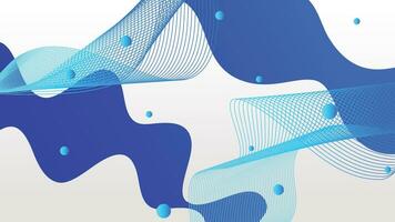 White and blue gradient dynamic fluid shapes abstract background vector