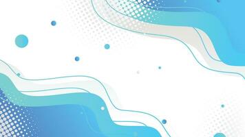 White and blue gradient dynamic fluid shapes abstract background vector