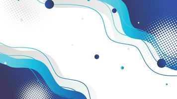 White and blue gradient dynamic fluid shapes abstract background vector